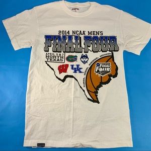 2014 NCAA Men's Final Four March Madness Shirt Size S Wisconsin Florida UConn UK